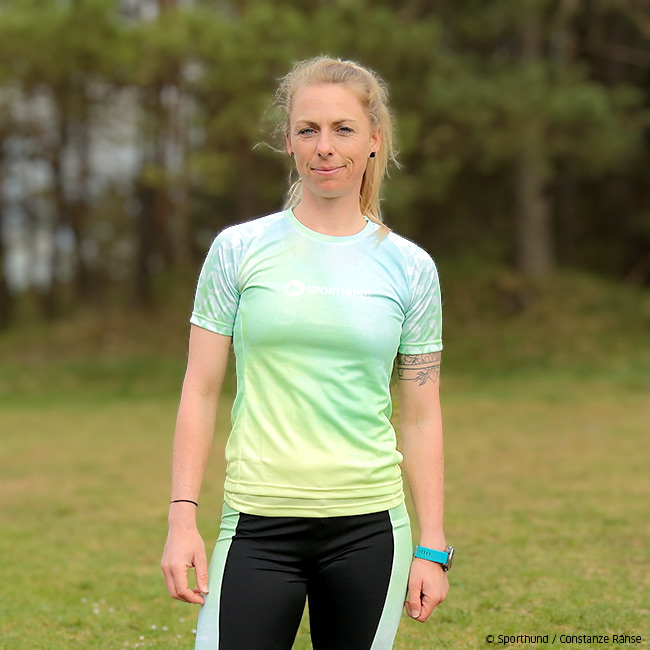 Sporthund CaniX Laufshirt Damen grün